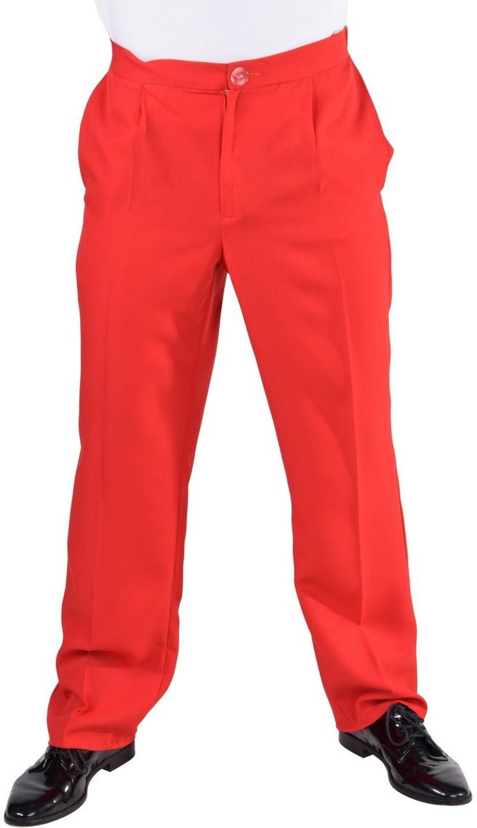 Universele Rode Pantalon Theater Man | Small | Carnaval kostuum | Verkleedkleding